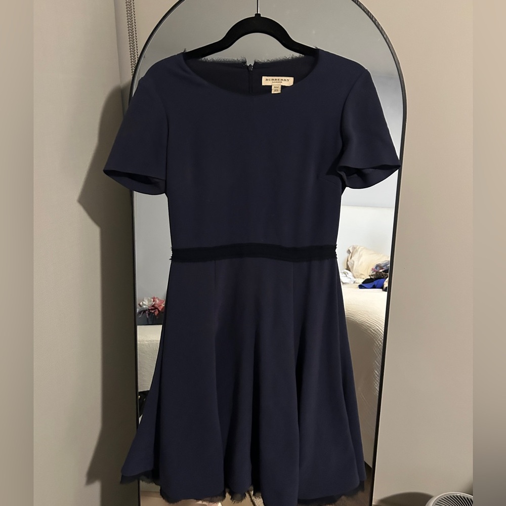 wonderful condition navy burberry dress
